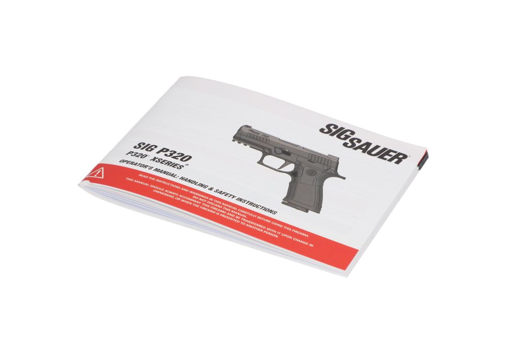 Sig Sauer P320 or P320X Owner's Manual Booklet