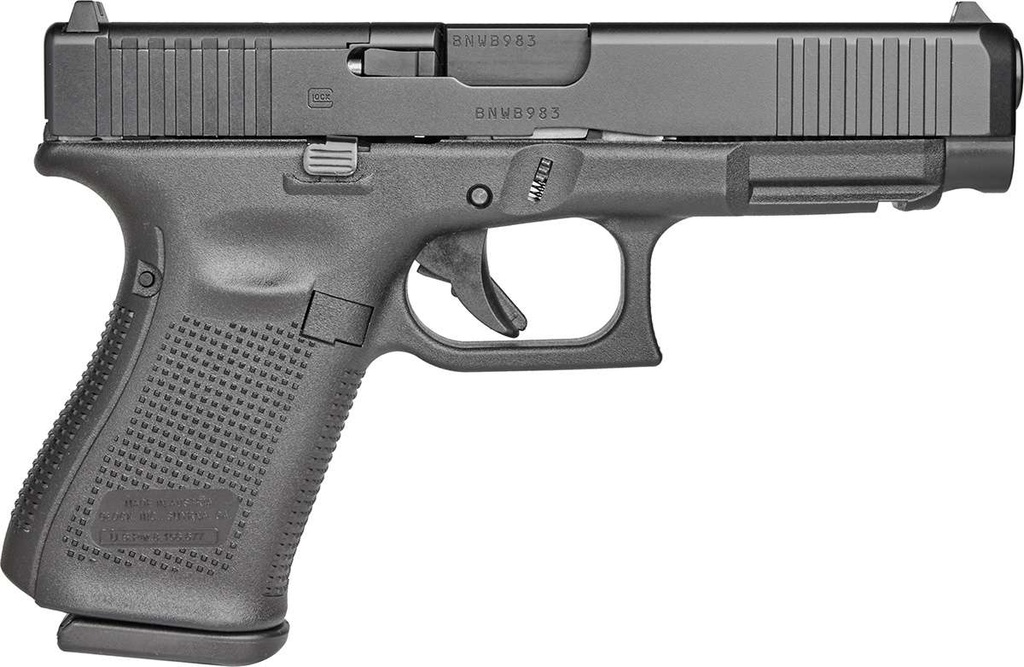 Glock 49 Gen5 MOS 9MM 4.49" 10Rds 3 Mags DLC Black