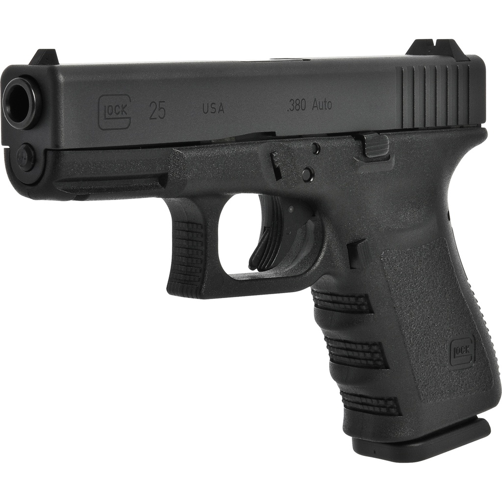 Glock 25 GEN 3 Compact 380 ACP 4.02" 15 Rounds, Matte Black