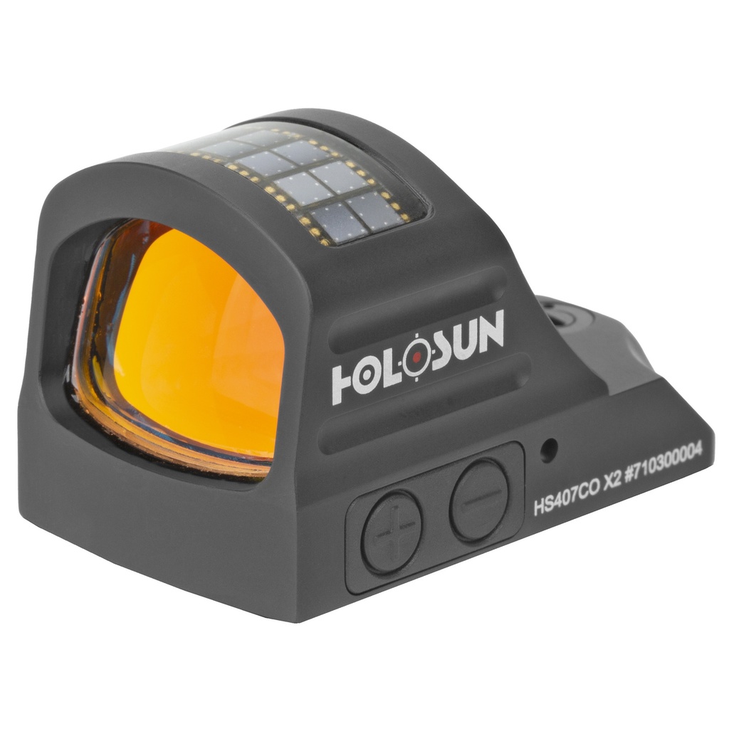 Holosun 407CO-X2 1x Red Circle Dot Hardcoat, Anodized Black