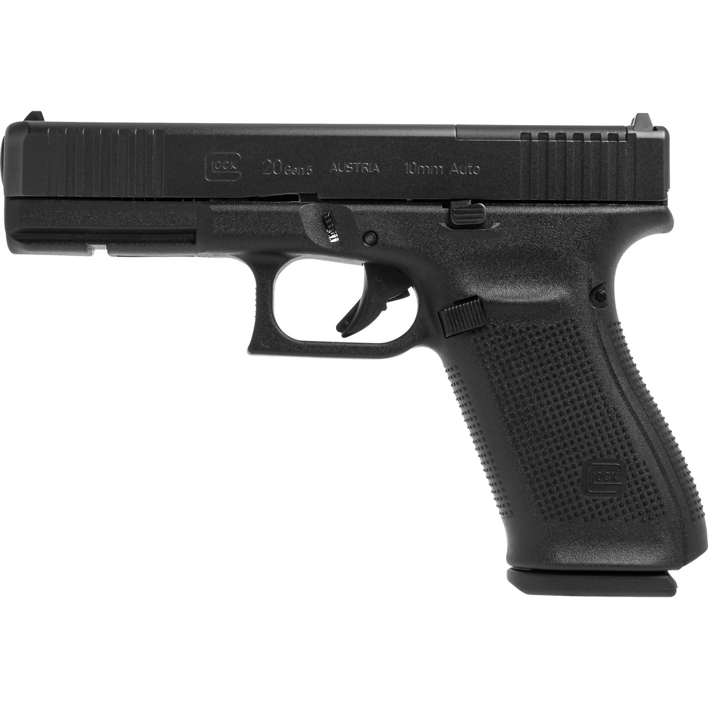 Glock 20 GEN 5 MOS 10MM 4.61" Optics Ready 3 Mags 10 Rounds, Matte Black