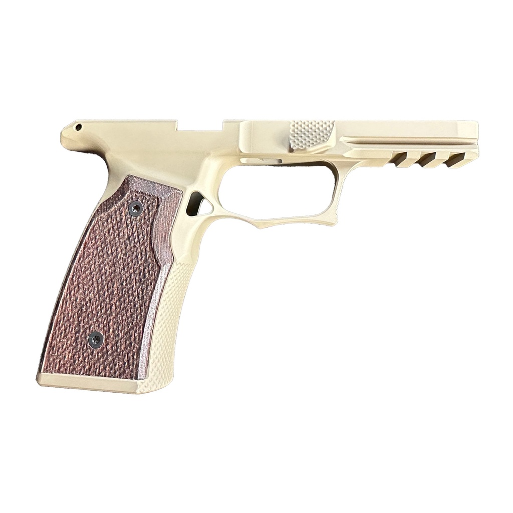 Sharps Bros Improved Grip Module Gen2 Sig P365 X-Macro Wenge Wood Grips, FDE