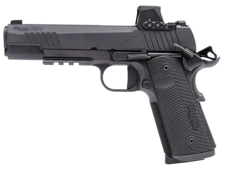 Sig Sauer 1911 X Series SA 45 ACP 5" Romeo-X Full-Size 8Rds DLC, Black