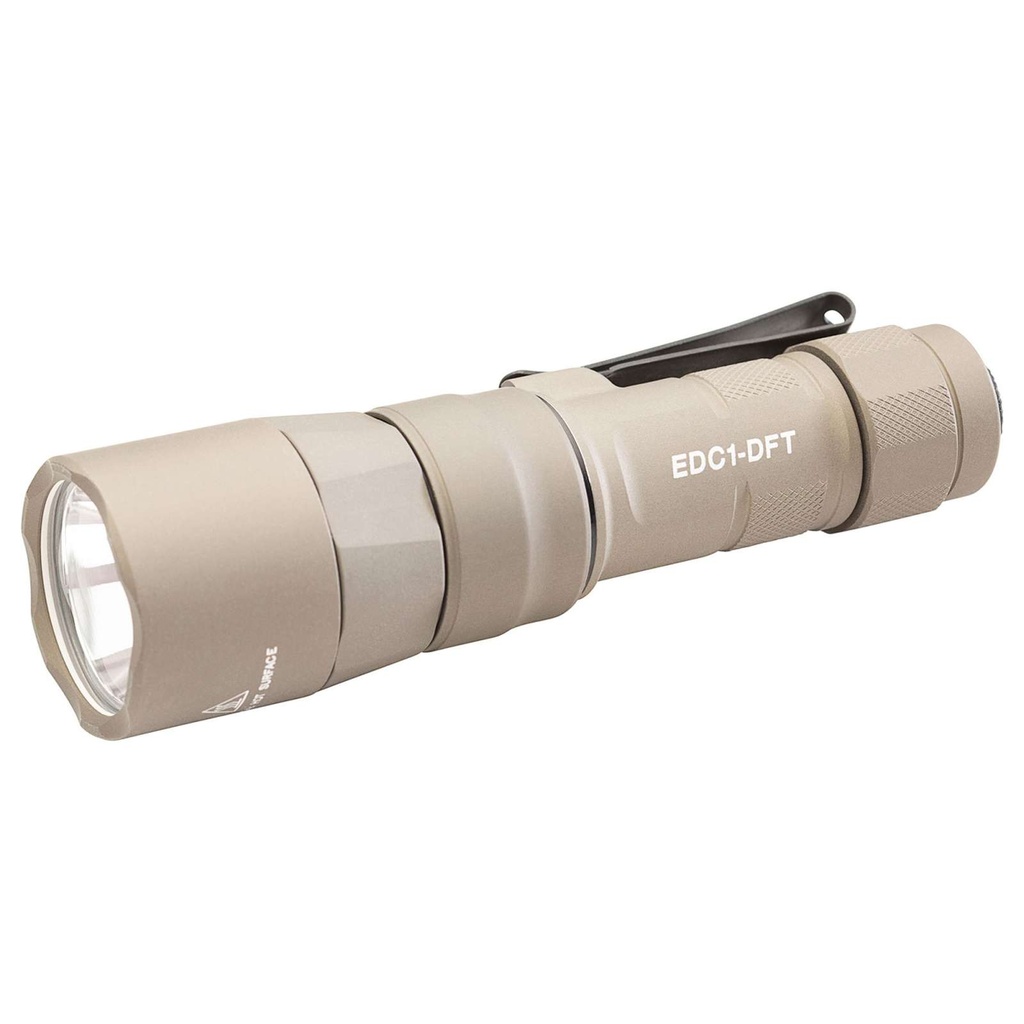 SureFire EDC1-DFT Dual Fuel LED Flashlight 650 Lumens Tan