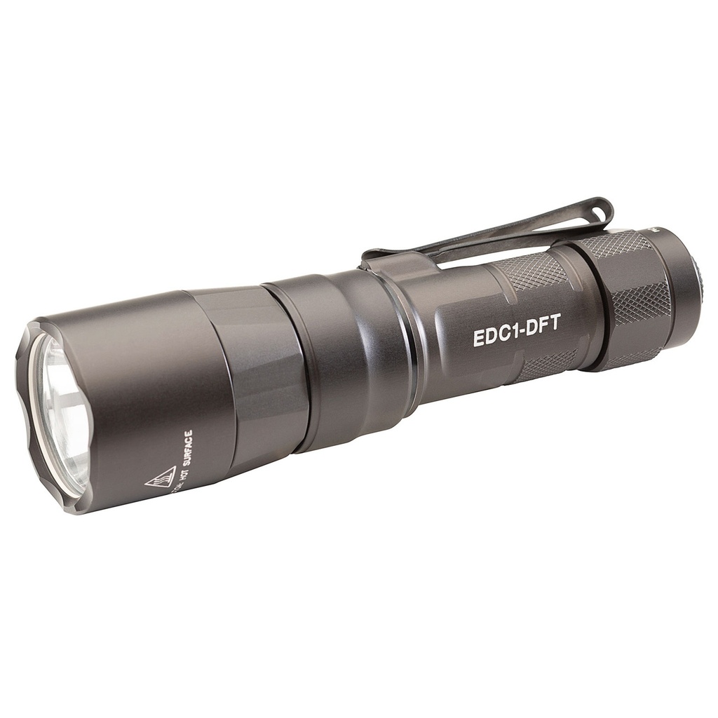 SureFire EDC1-DFT Dual Fuel LED Flashlight 650 Lumens Gray