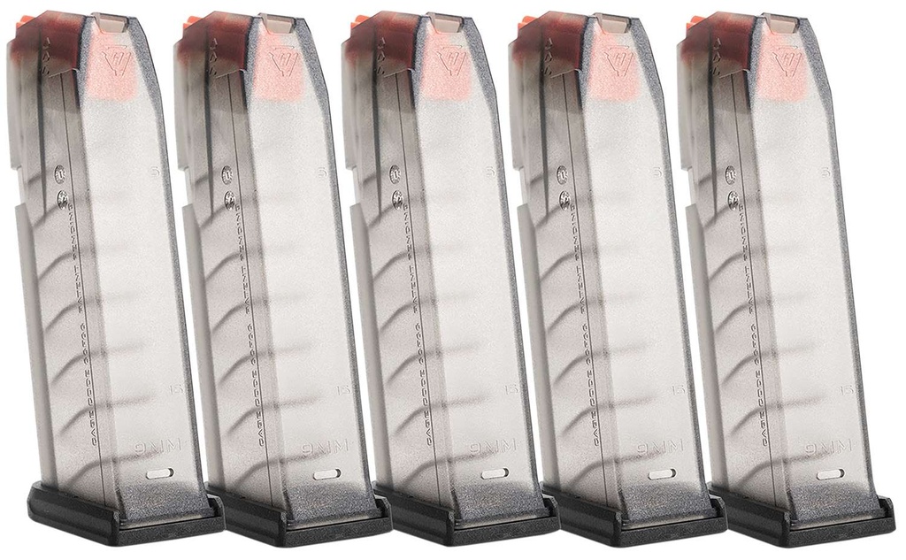 Strike Magazine for GLOCK™ G19 9MM (5-pack), Translucent Smoke