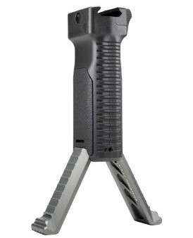 Strike Bipod Grip with Aluminum Legs (Picatinny), Gray