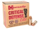 Hornady 90240 Critical Defense Lite  9mm Luger 100 gr Flex Tip eXpanding 25 Bx/ 10 Cs