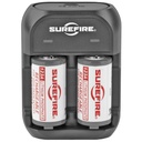 Surefire Rechargeable Battery CR123A 3.2 Volt Lithium 2PK w/ Charging Kit