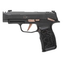 Sig Sauer P365 Rose Handgun 9MM 12Rd Magazines (2) 3.1" Barrel Black With Rose Gold