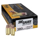 Sig Sauer E380B150 Elite Ball 380 ACP 100 gr Full Metal Jacket (FMJ) 50 Bx/ 20 Cs