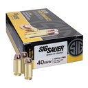 Sig Sauer E40SB250 Elite Ball 40 S&W 180 gr Full Metal Jacket (FMJ) 50 Bx/ 20 Cs