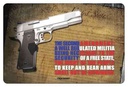 TekMat Gun Cleaning Mat Right to Bear Arms 2nd Amendment 11" x 17"