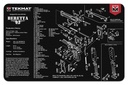 TekMat Beretta 92 Armorer's Mat Neoprene 11"x17" Black