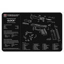 TekMat Original Cleaning Mat Glock 42/43 Parts Diagram 11" x 17" Black