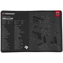 TekMat Premium Gun Cleaning Mat Hellcat 11" x 17" Black