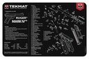 TekMat Original Cleaning Mat Ruger Mark IV Parts Diagram 11" x 17" Black