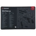 TekMat Gun Cleaning Mat Walther Q4 SF 11" x 17" Black