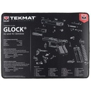 TekMat Ultra Premium Cleaning Mat Glock 42/43 Parts Diagram 15" x 20" Black