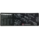 TekMat Gun Cleaning Mat CZ Scorpion 12"x36" Black