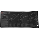 TekMat Ultra Premium Cleaning Mat Remington 870 Parts 15"x44" Black