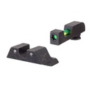 Trijicon DI Night Sight Set Green/Green Glock 17 / 17L / 19 / 22-28 / 31-35 / 37-39 Dovetail