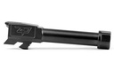 Zaffiri Precision Pistol Barrel, Threaded 1/2x28, 9MM, 3.4", For Glock 43, Black