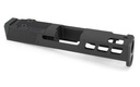 Zaffiri Precision ZPS.P, Optics Ready Stripped Slide, RMSc Footprint, For Glock 43, Black