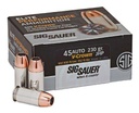 Sig Sauer E45AP250 Elite V-Crown 45 ACP 230 gr Jacketed Hollow Point (JHP) 50 Bx/ 10 Cs