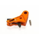 Killer Innovations Velocity Glock 17,19,26,34 Gen 1-4 9MM Trigger Shoe, Orange and Black Safety