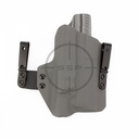 BlackPoint Tactical RH FO3 Light Mounted Holster, Sig P320 X-Five, Surefire X300-U B, Grey, 1.75" Metal IWB