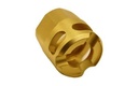 True Precision Y-Type Micro Compensator 9mm 1/2x28 Gold